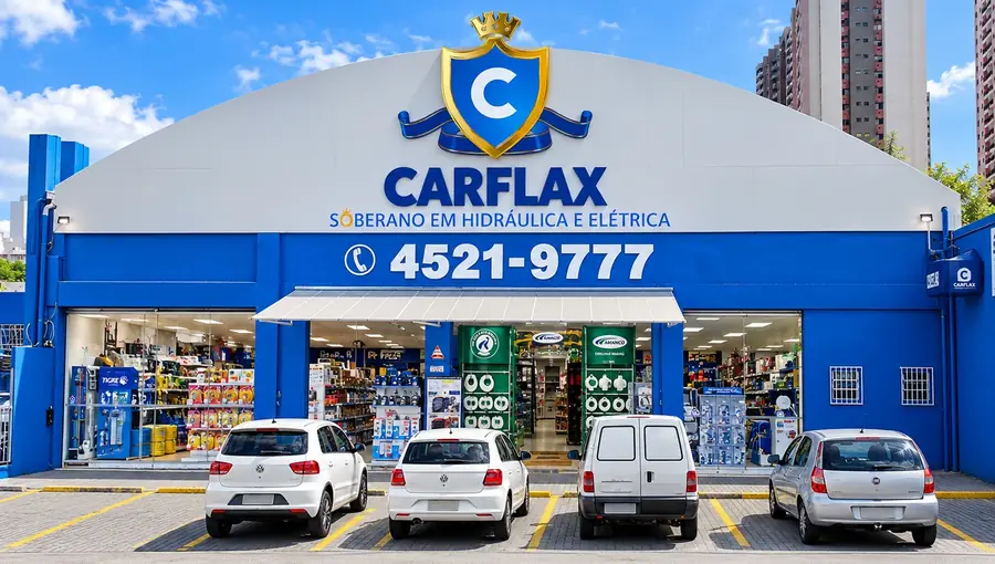 Fachada da loja Carflax na Avenida Américo Bruno, em Jundiaí